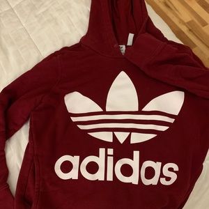 Maroon Adidas hoodie